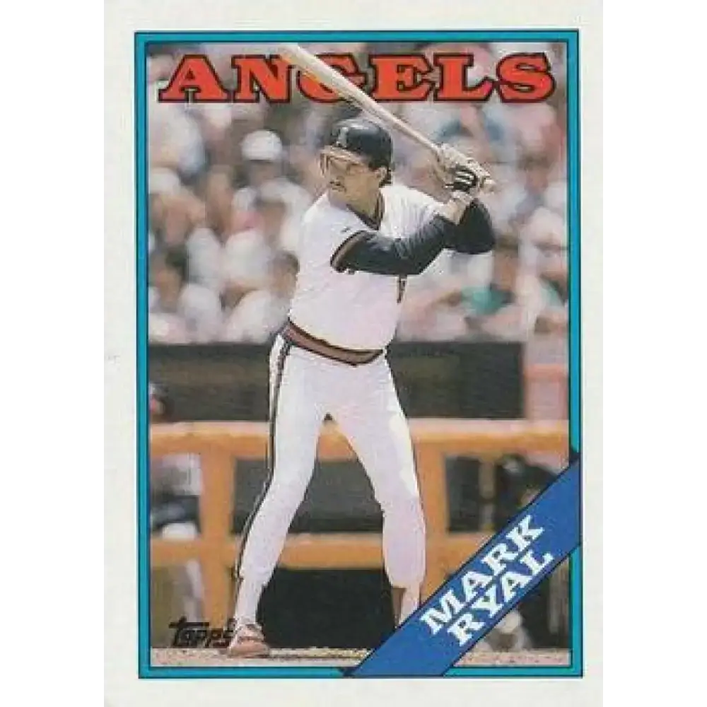 1988 Topps #243 Mark Ryal NM-MT California Angels Baseball Card - Baseball Card Single