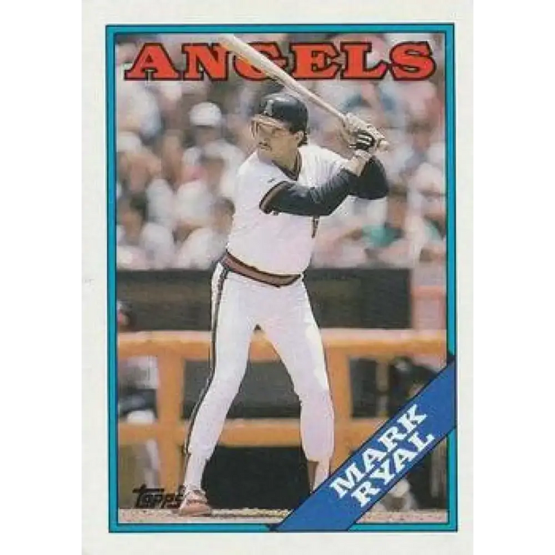 1988 Topps #243 Mark Ryal NM-MT California Angels Baseball Card - Baseball Card Single
