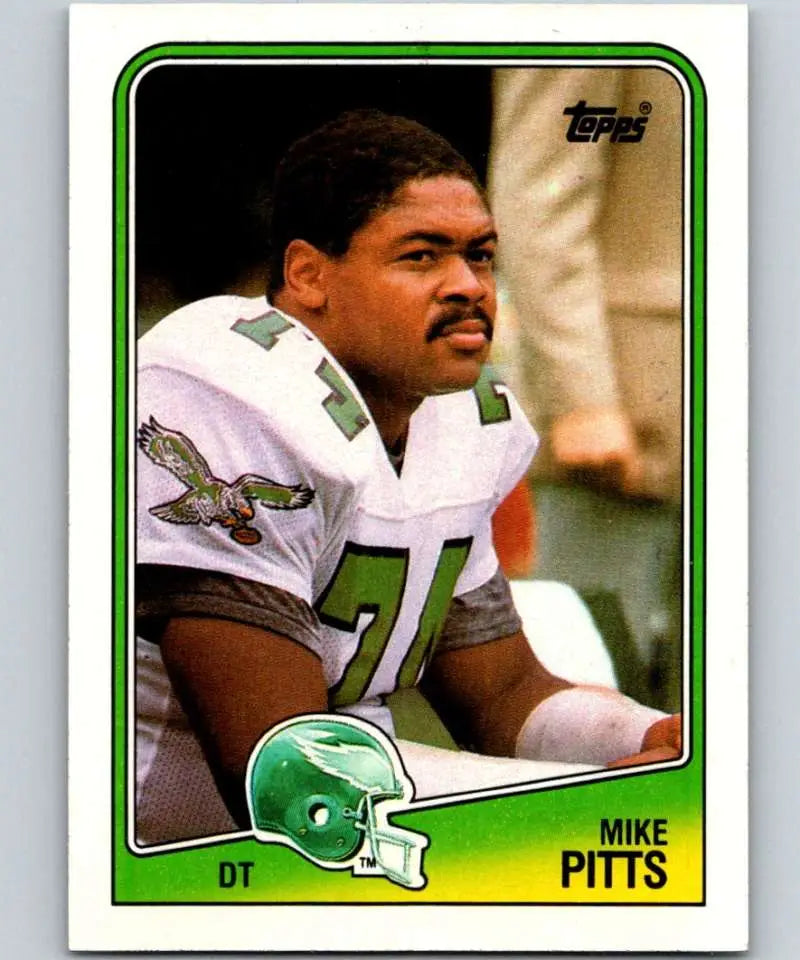 1988 Topps #243 Mike Pitts EX Excellent Philadelphia Eagles Football Card - Football Card Single