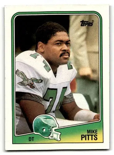 1988 Topps #243 Mike Pitts Philadelphia Eagles Football Cards EX/NM ID:62576 - Football Card Single