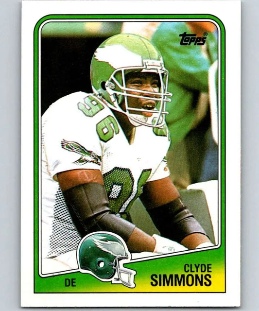 1988 Topps #244 Clyde Simmons EX Excellent RC Rookie Philadelphia Eagles Football Card - Football Card Single