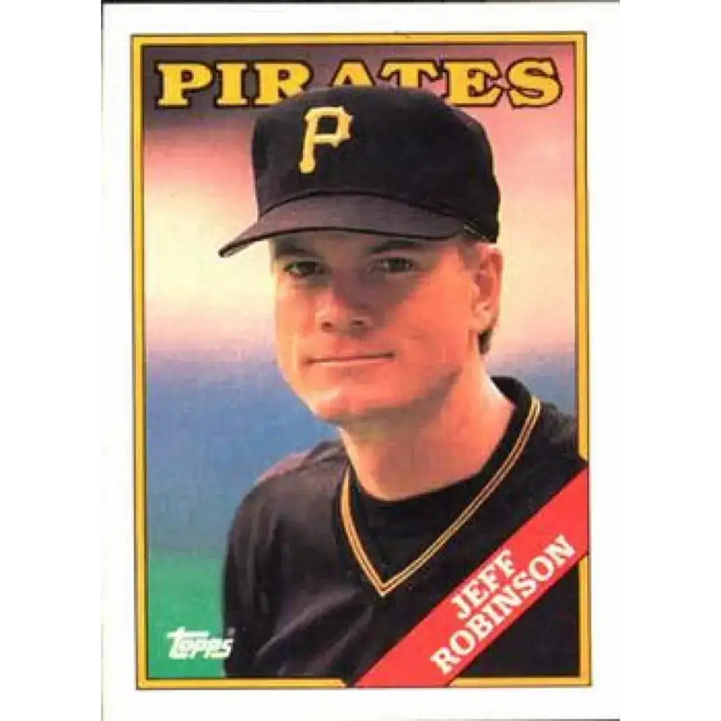 1988 Topps #244 Jeff Robinson NM-MT Pittsburgh Pirates Baseball Card - Baseball Card Single