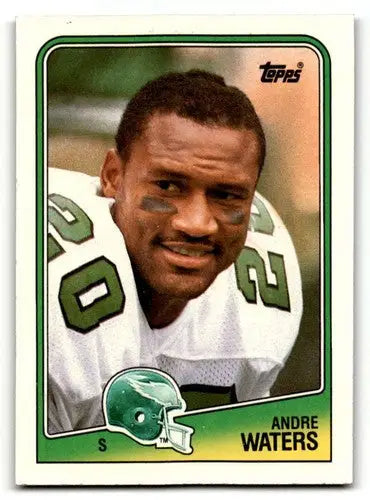 Original gloss Andre Waters Philadelphia Eagles football card from 1988 Topps series