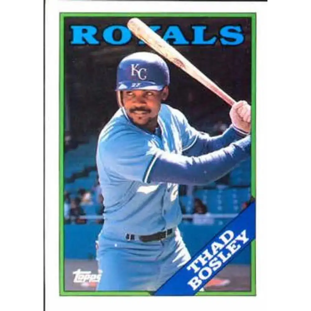 1988 Topps #247 Thad Bosley NM-MT Kansas City Royals Baseball Card - Baseball Card Single