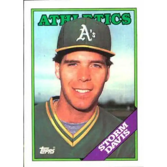 1988 Topps #248 Storm Davis NM-MT Oakland Athletics Baseball Card