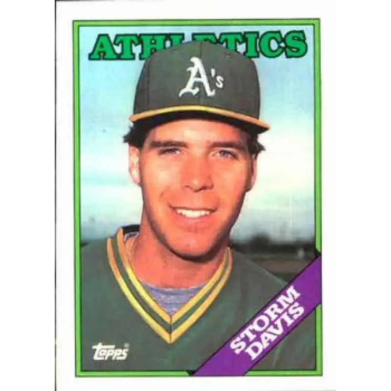 1988 Topps #248 Storm Davis NM-MT Oakland Athletics Baseball Card - Baseball Card Single
