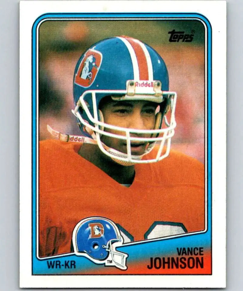 1988 Topps #25 Vance Johnson EX Excellent Denver Broncos Football Card - Football Card Single