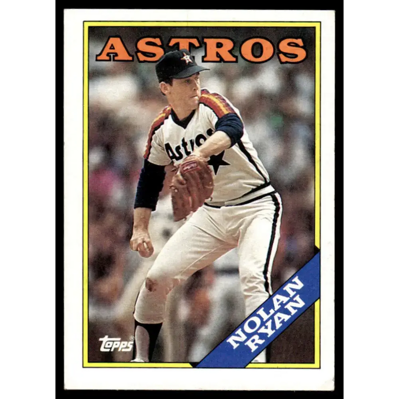 1988 Topps #250 Nolan Ryan EX/NM Houston Astros Baseball Card - Baseball Card Single