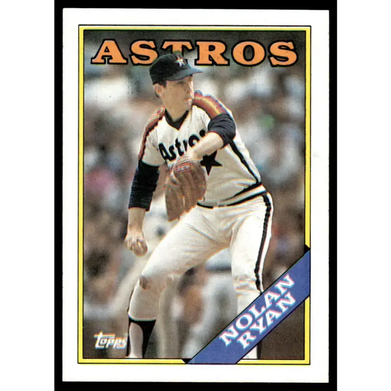 1988 Topps #250 Nolan Ryan EX/NM Houston Astros Baseball Card - Baseball Card Single