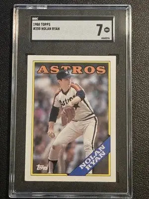 1988 Topps #250 Nolan Ryan SGC 7 - Baseball Card Single