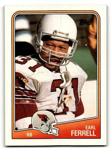 Earl Ferrell Phoenix football card with original gloss from 1988 Topps Phoenix Cardinals
