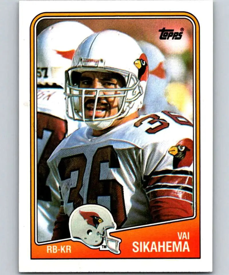 1988 Topps #252 Vai Sikahema EX Excellent Phoenix Cardinals Football Card - Football Card Single