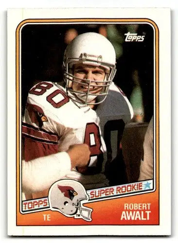 Original gloss Robert Awalt Phoenix Cardinals football card from 1988 Topps #255