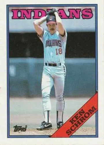 1988 Topps #256 Ken Schrom NM-MT Indians - Baseball Card Single