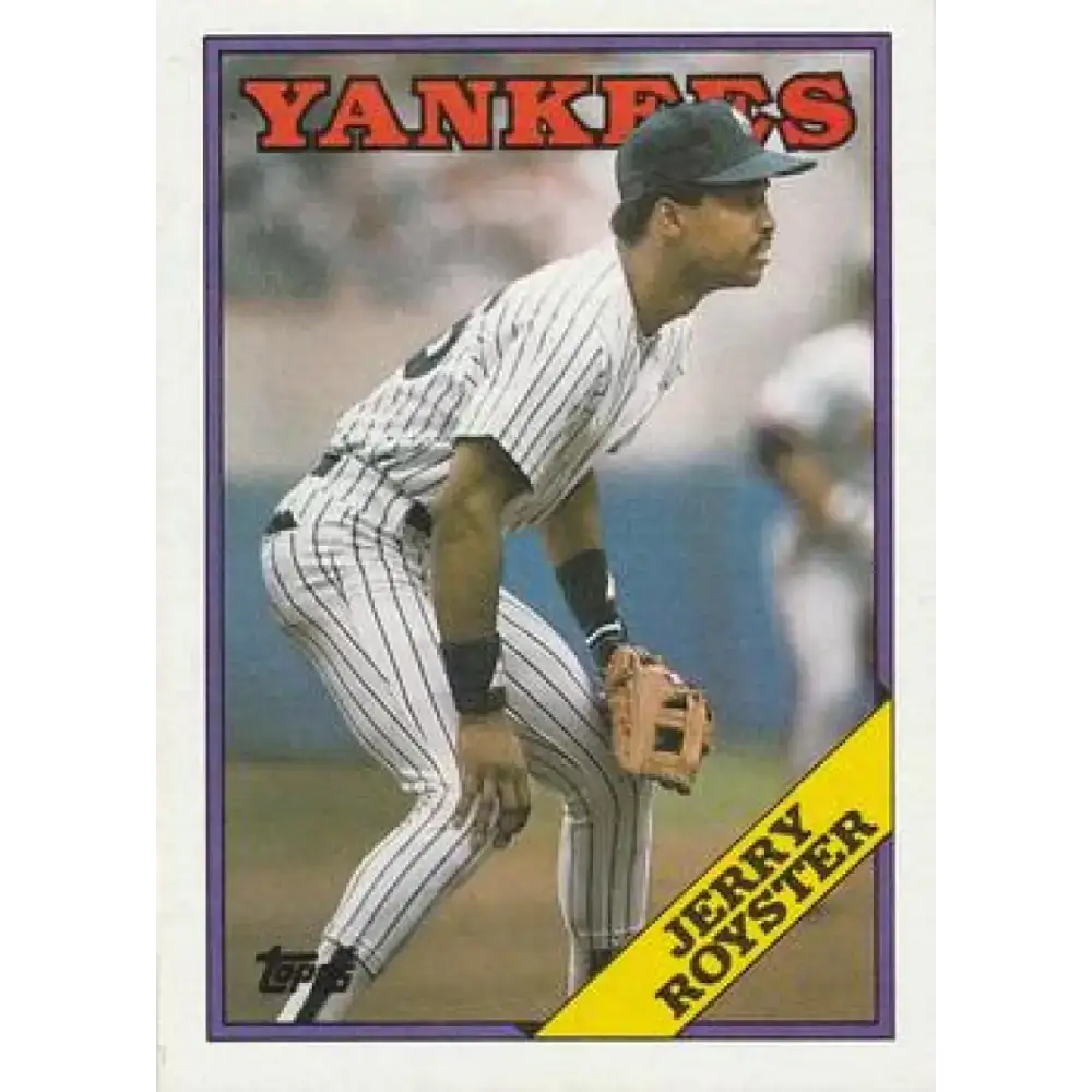 1988 Topps #257 Jerry Royster NM-MT New York Yankees Baseball Card - Baseball Card Single