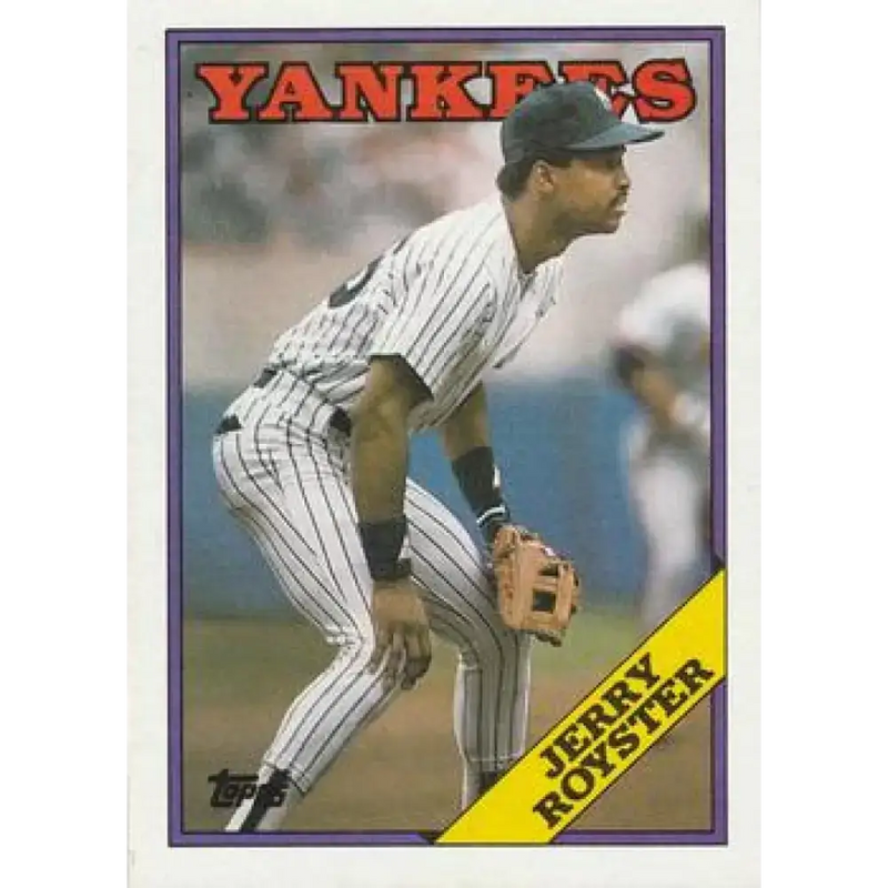 1988 Topps #257 Jerry Royster NM-MT New York Yankees Baseball Card - Baseball Card Single
