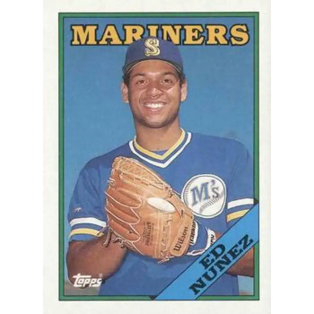 1988 Topps #258 Edwin Nunez NM-MT Seattle Mariners Baseball Card - Baseball Card Single