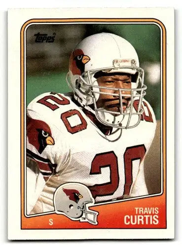 Original gloss Travis Curtis Phoenix football card from 1988 Topps series