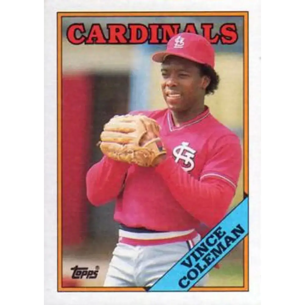 1988 Topps #260 Vince Coleman NM-MT St. Louis Cardinals Baseball Card - Baseball Card Single