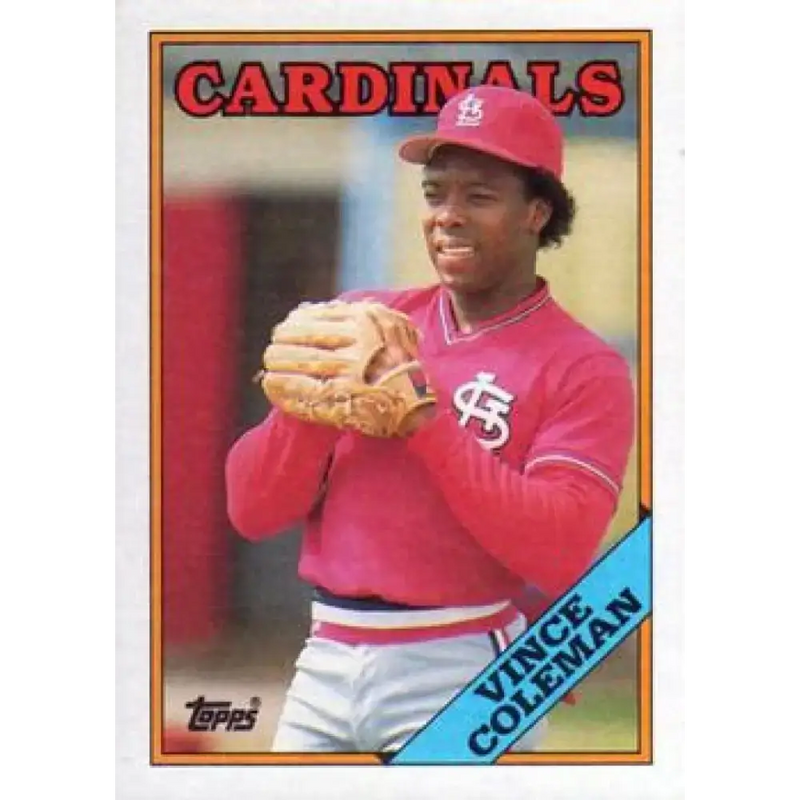 1988 Topps #260 Vince Coleman NM-MT St. Louis Cardinals Baseball Card - Baseball Card Single