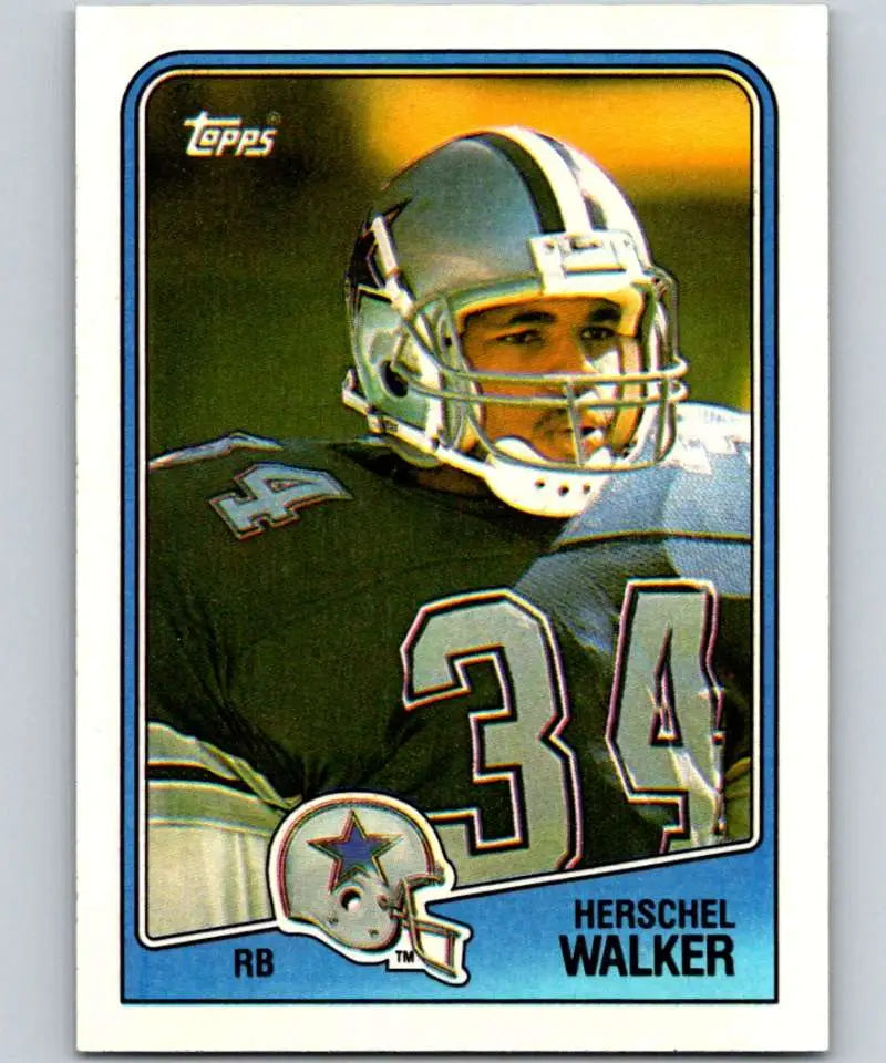 1988 Topps #261 Herschel Walker EX Excellent Dallas Cowboys Football Card - Football Card Single