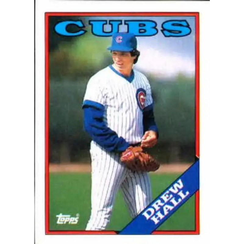 1988 Topps #262 Drew Hall NM-MT Chicago Cubs Baseball Card - Baseball Card Single