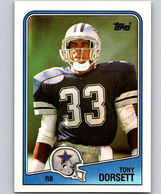 1988 Topps #262 Tony Dorsett EX Excellent Dallas Cowboys Football Card - Football Card Single