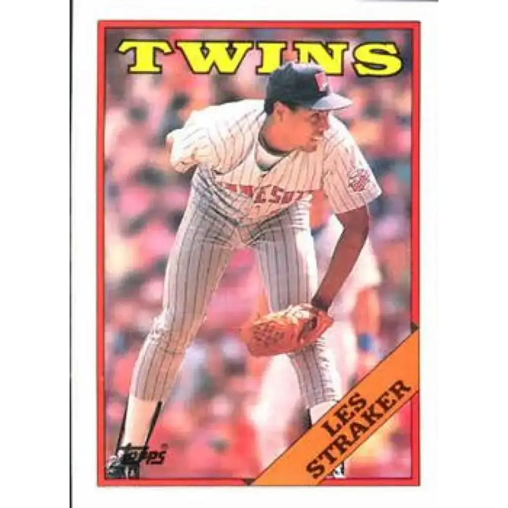 1988 Topps #264 Les Straker NM-MT Minnesota Twins Baseball Card - Baseball Card Single