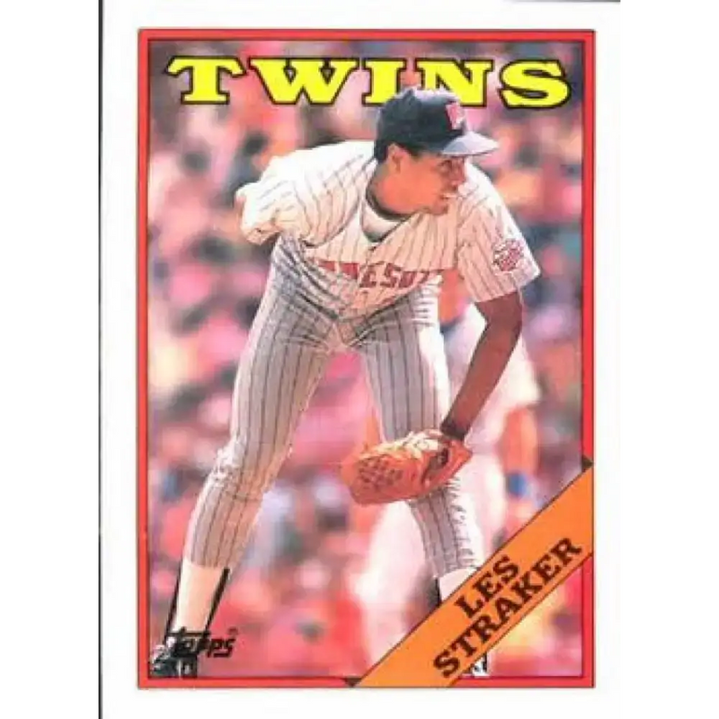 1988 Topps #264 Les Straker NM-MT Minnesota Twins Baseball Card - Baseball Card Single