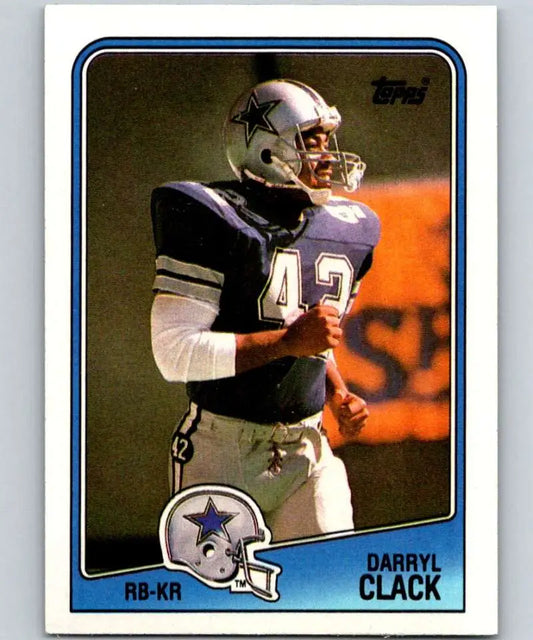 1988 Topps #265 Darryl Clack EX Excellent Dallas Cowboys Football Card