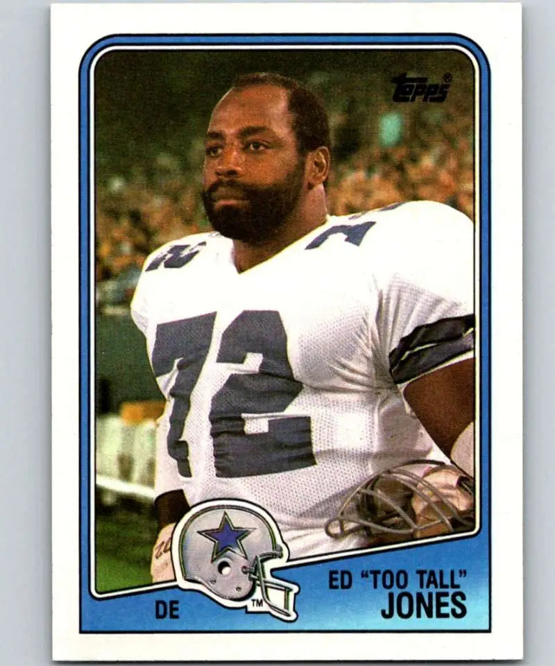 1988 Topps #266 Ed Too Tall Jones EX Excellent Dallas Cowboys Football Card - Football Card Single