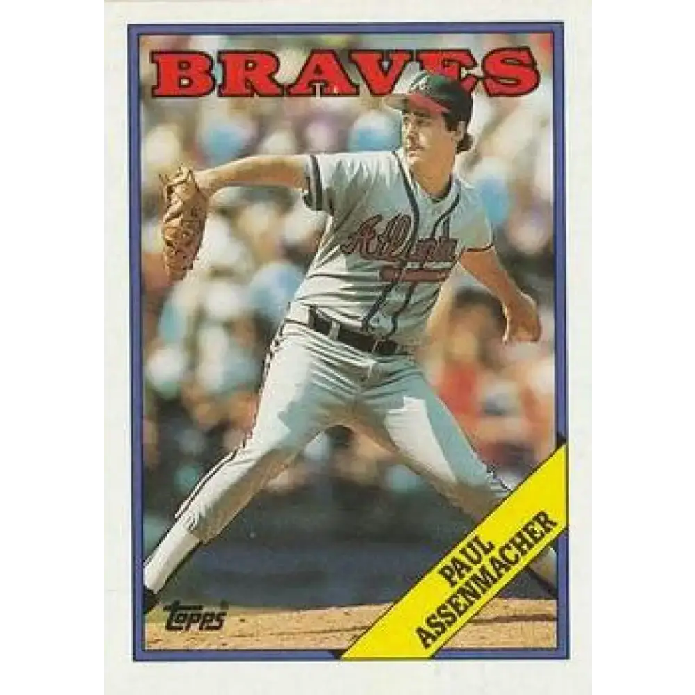 1988 Topps #266 Paul Assenmacher NM-MT Atlanta Braves Baseball Card