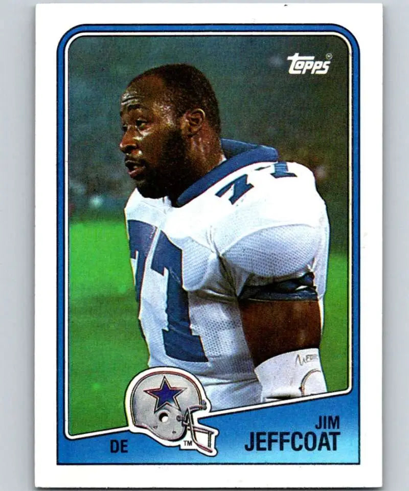1988 Topps #267 Jim Jeffcoat EX Excellent Dallas Cowboys Football Card