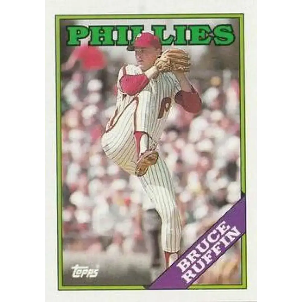 1988 Topps #268 Bruce Ruffin NM-MT Philadelphia Phillies Baseball Card - Baseball Card Single