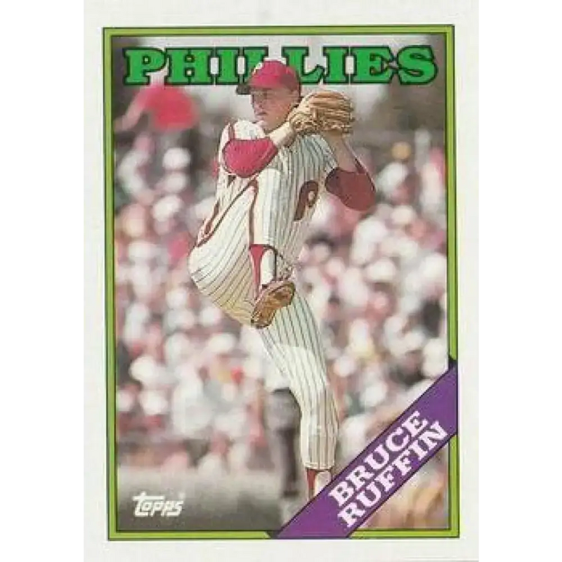 1988 Topps #268 Bruce Ruffin NM-MT Philadelphia Phillies Baseball Card - Baseball Card Single