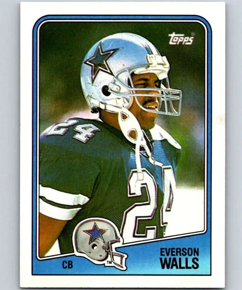 1988 Topps #268 Everson Walls EX Excellent Dallas Cowboys Football Card - Football Card Single