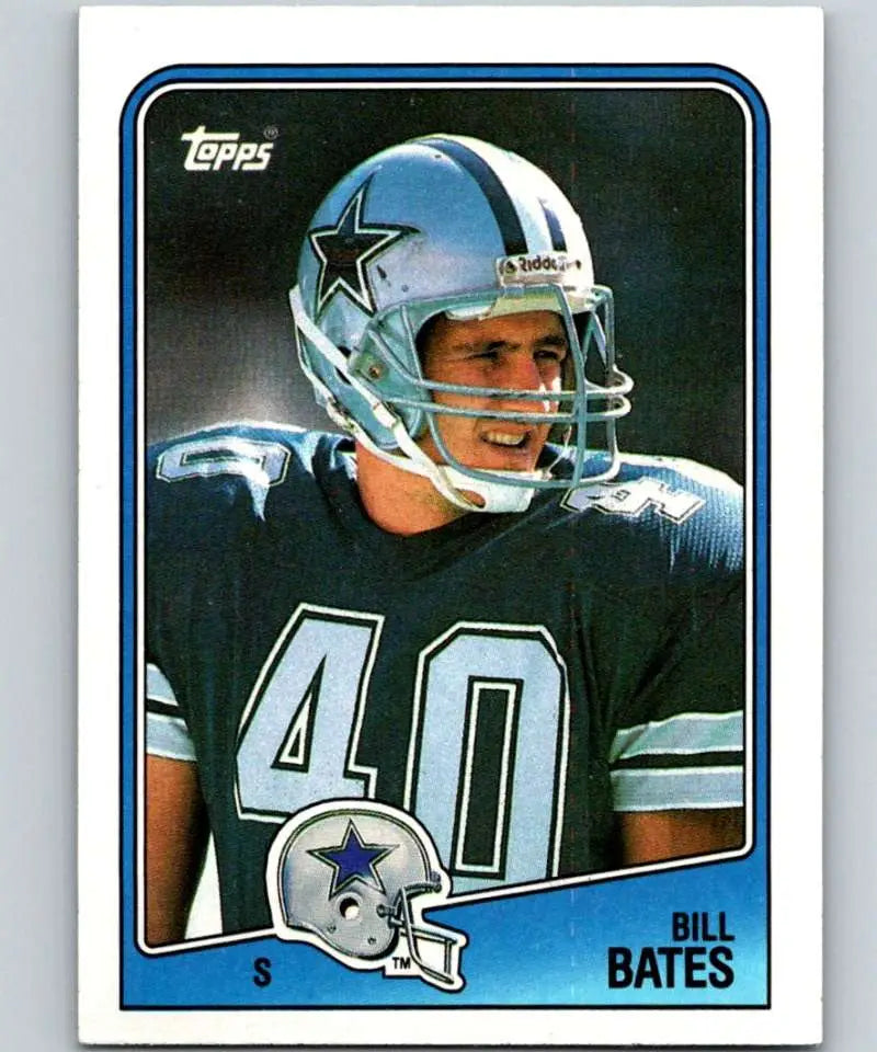 1988 Topps #269 Bill Bates EX Excellent Dallas Cowboys Football Card - Football Card Single