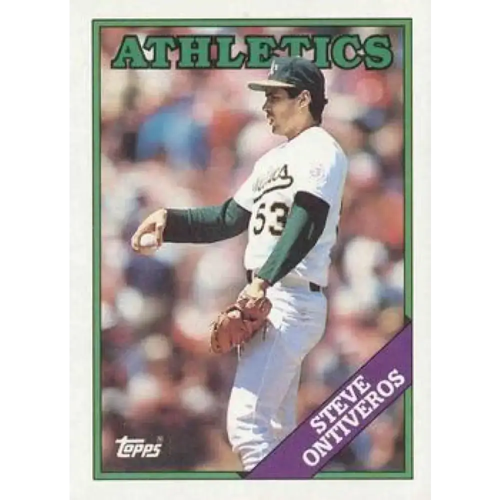 1988 Topps #272 Steve Ontiveros NM-MT Oakland Athletics Baseball Card - Baseball Card Single
