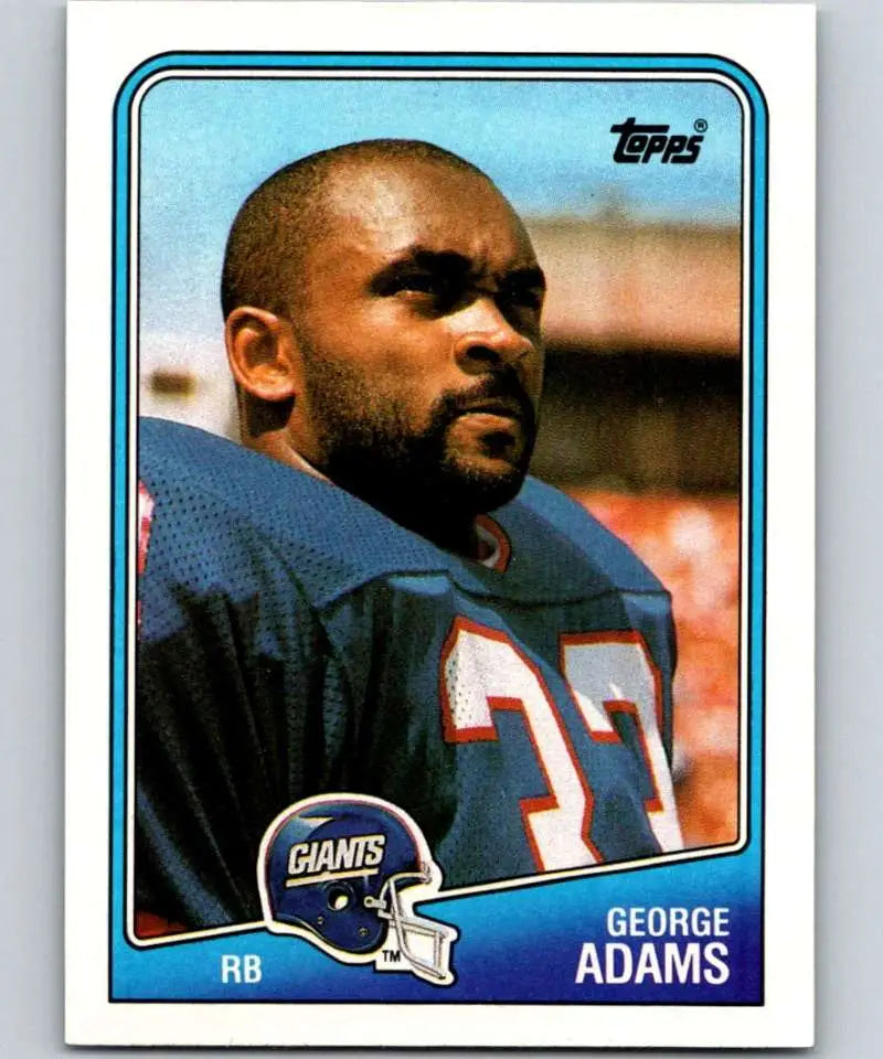 1988 Topps #275 George Adams EX Excellent New York Giants Football Card - Football Card Single