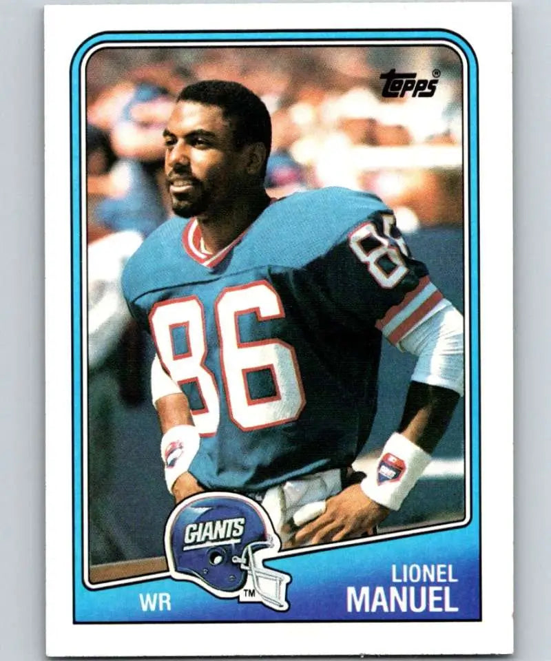 1988 Topps #276 Lionel Manuel EX Excellent New York Giants Football Card