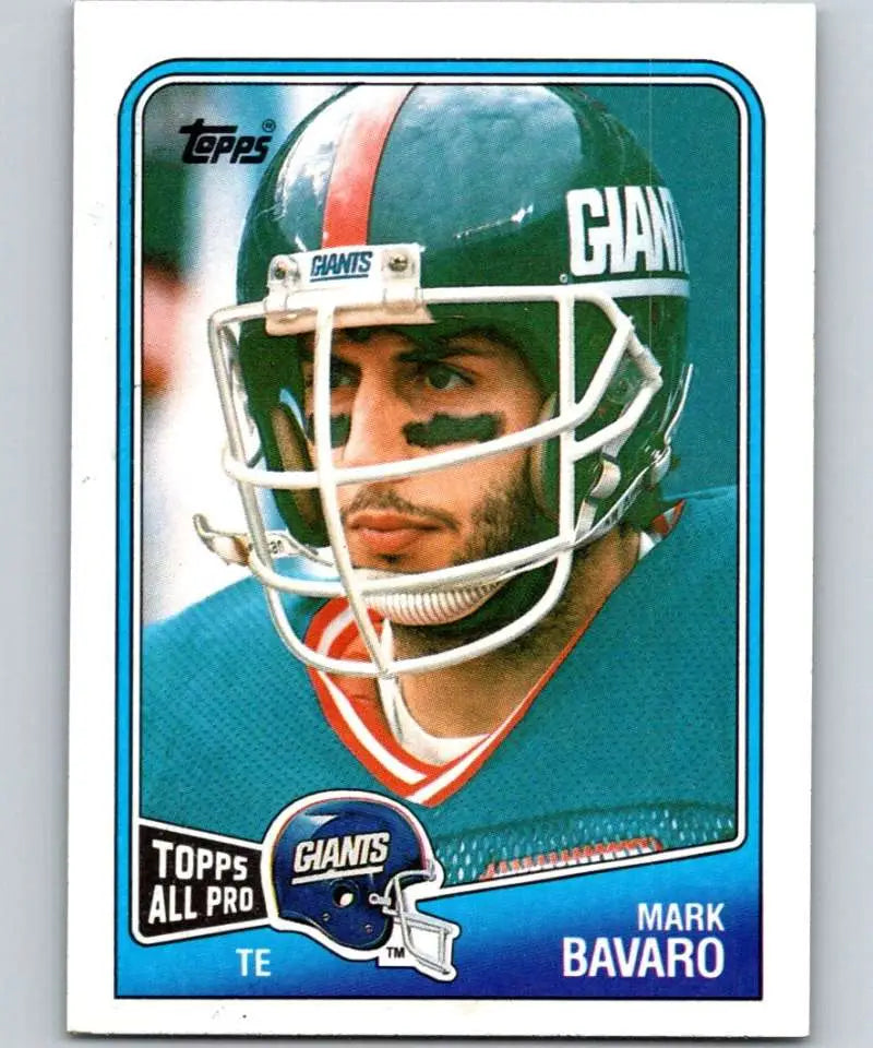 1988 Topps #277 Mark Bavaro EX Excellent New York Giants Football Card - Football Card Single