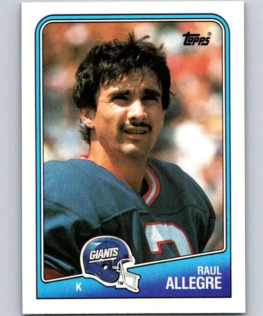 1988 Topps #278 Raul Allegre EX Excellent New York Giants Football Card