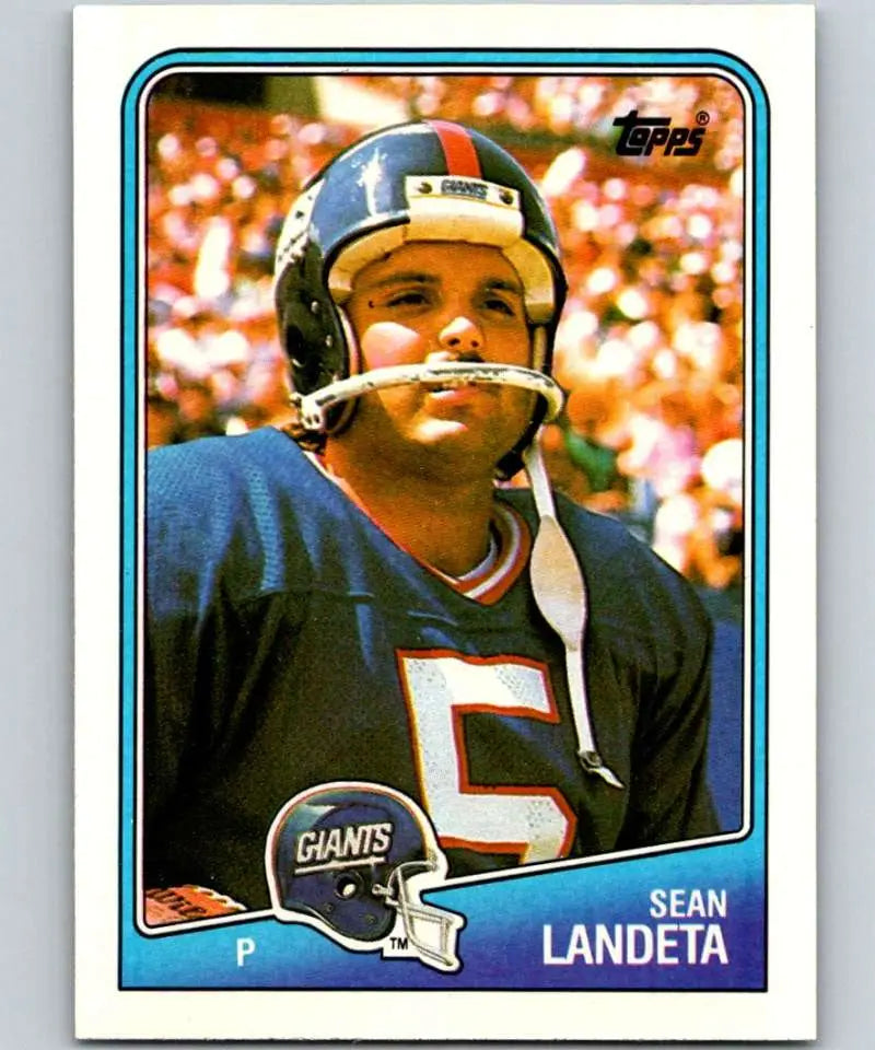1988 Topps #279 Sean Landeta EX Excellent New York Giants Football Card - Football Card Single