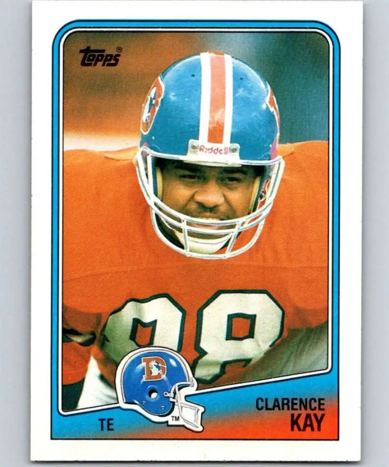 1988 Topps #28 Clarence Kay EX Excellent Denver Broncos Football Card - Football Card Single