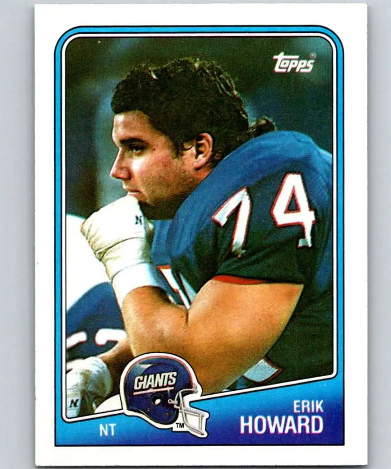 1988 Topps #280 Erik Howard EX Excellent New York Giants Football Card - Football Card Single