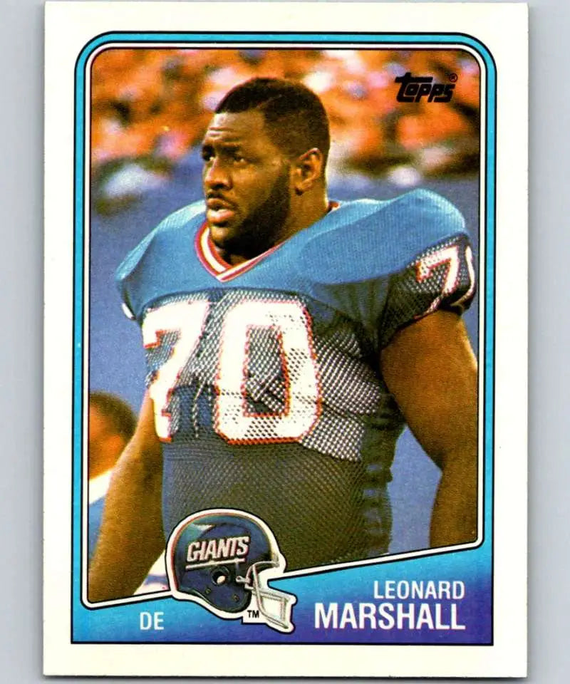 1988 Topps #281 Leonard Marshall EX Excellent New York Giants Football Card - Football Card Single