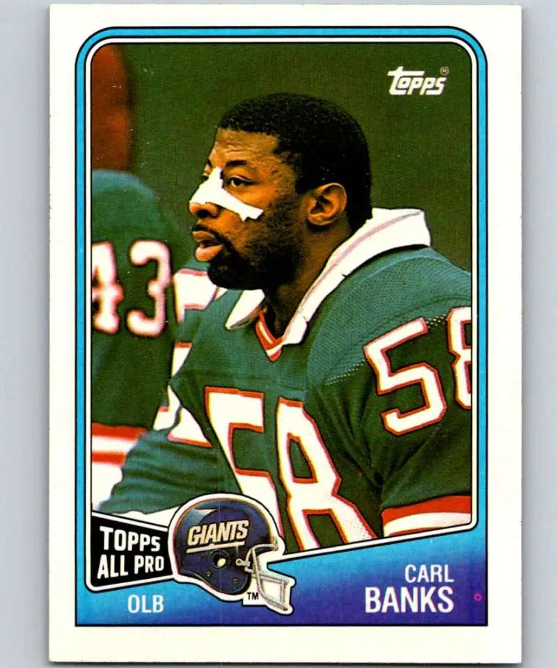 1988 Topps #282 Carl Banks EX Excellent New York Giants Football Card - Football Card Single
