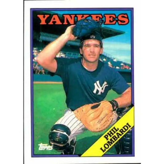 1988 Topps #283 Phil Lombardi NM-MT New York Yankees Baseball Card - Baseball Card Single