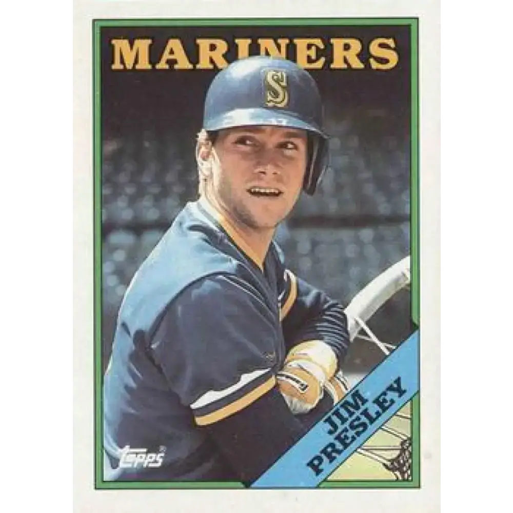 1988 Topps #285 Jim Presley NM-MT Seattle Mariners Baseball Card - Baseball Card Single