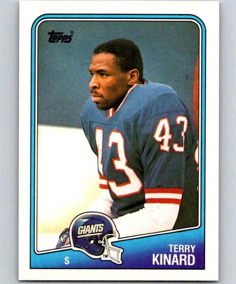 1988 Topps #286 Terry Kinard EX Excellent New York Giants Football Card - Football Card Single